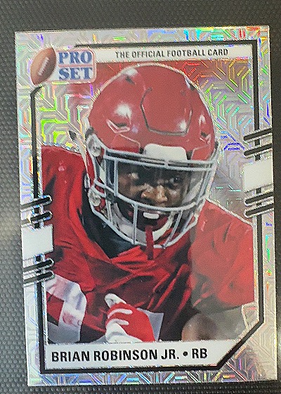 2022 Pro Set Metal #PSP-BRJ Brian Robinson Jr. — front