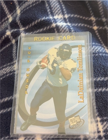 2001 Press Pass #49 LaDainian Tomlinson — front