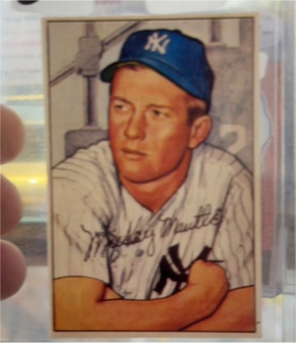 2021 Topps X Mickey Mantle Collection #4 1952 Bowman Design — front