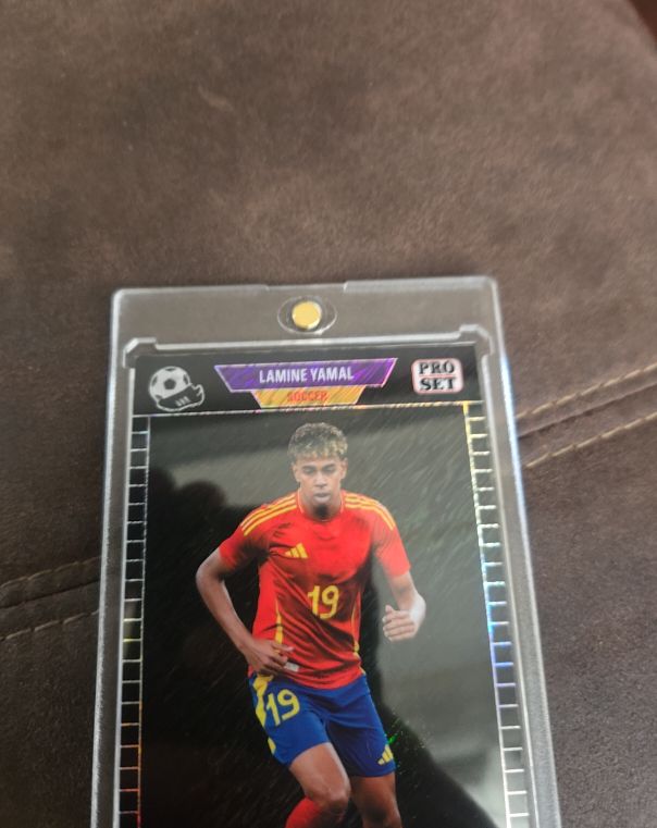 2024 Leaf Pro Set Orange Shimmer /299 Lamine Yamal FC Barcelona — front