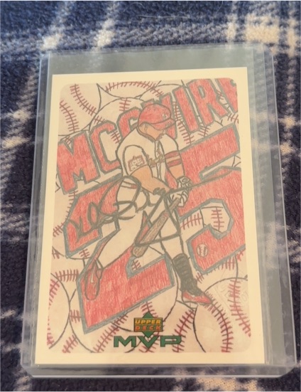 2000 Upper Deck MVP Draw Your Own Card #DT16 Mark McGwire — front