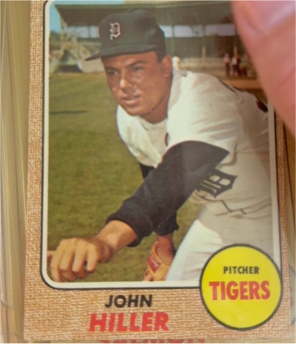 1968 Topps #307 John Hiller — front
