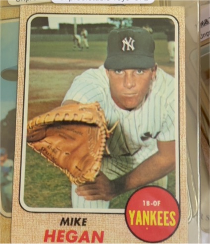 1968 Topps #402 Mike Hegan — front