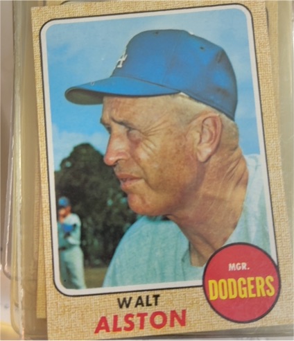 1968 Topps #472 Walt Alston — front