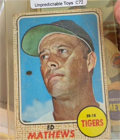 1968 Topps #58 Ed Mathews — front