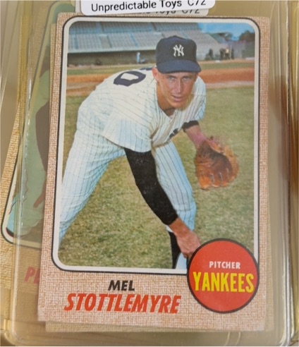 1968 Topps #120 Mel Stottlemyre — front