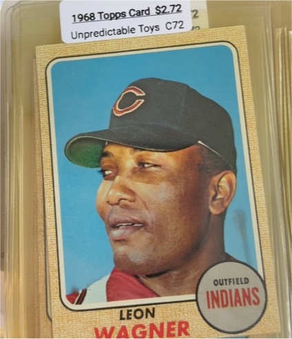 1968 Topps #495 Leon Wagner Indians — front