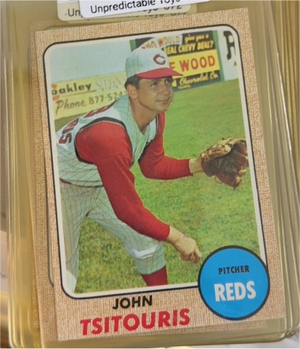 1968 Topps #523 John Tsitouris — front