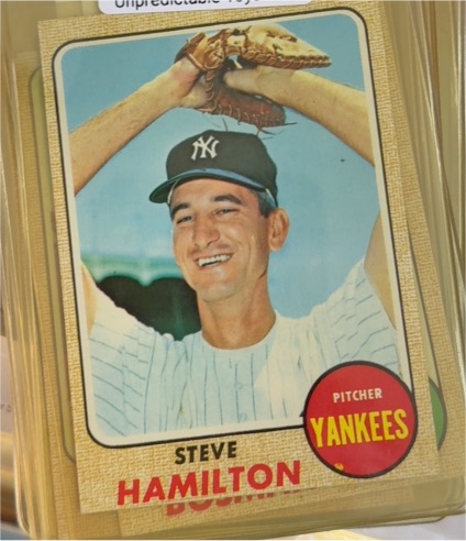 1968 Topps #496 Steve Hamilton — front