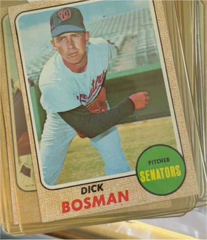 1968 Topps #426 Dick Bosman — front