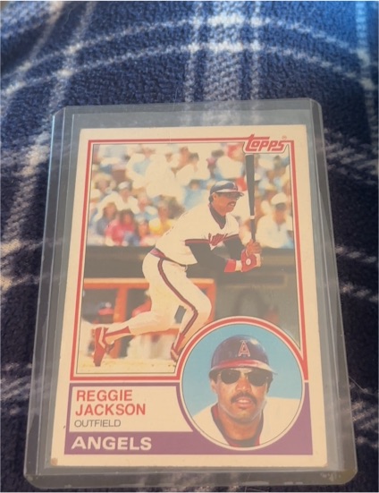 1983 Topps #500 Reggie Jackson — front