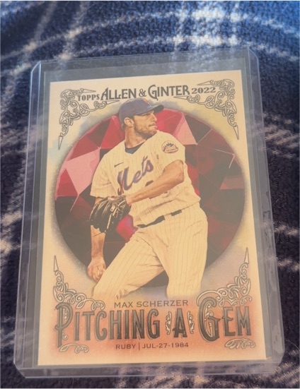 2022 Topps Allen & Ginter #PAG-8 Max Scherzer Pitching a Gem — front