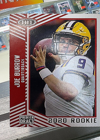 2020 Sage Hit Premier Draft #56 Joe Burrow — front