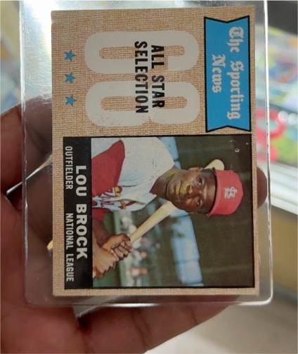 1968 Topps #372 Lou Brock — front