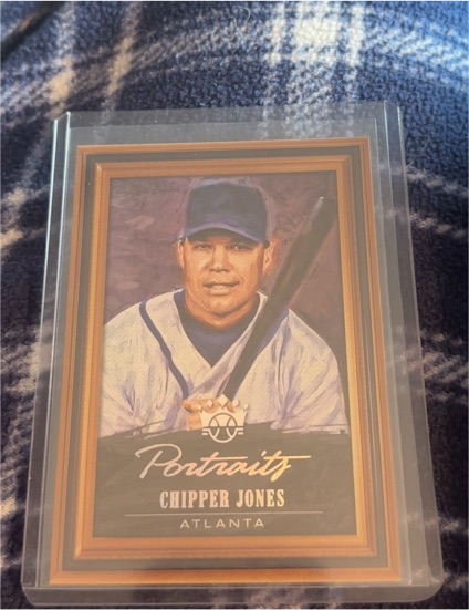 2018 Panini Diamond Kings Portraits #P4 Chipper Jones — front