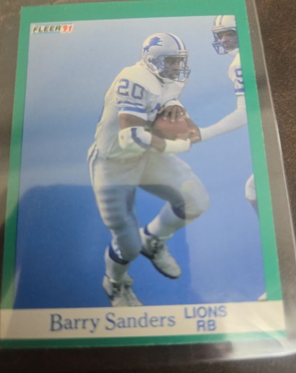 1991 Fleer #247 Barry Sanders — front