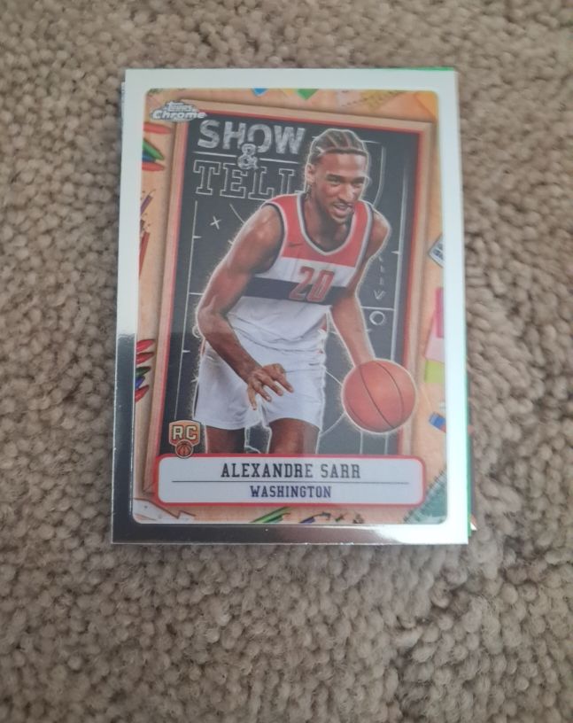2024-25 Topps Chrome Show & Tell #ST-12 Alexandre Sarr — front