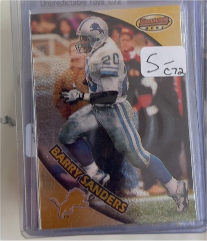 1997 Bowman's Best #70 Barry Sanders — front