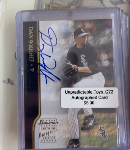2002 Bowman Certified Autograph Issue #BA-DW Dan Wright — front