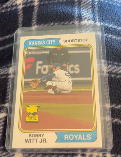 2023 Topps Heritage #85 Bobby Witt Jr. — front
