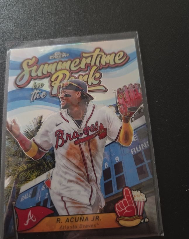 2024 Topps Chrome Summertime in the Park #SITP-5 Ronald Acuña Jr. — front