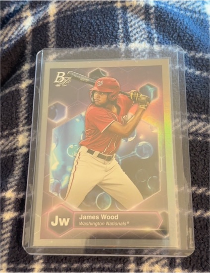2022 Bowman Platinum #PE-18 James Wood — front