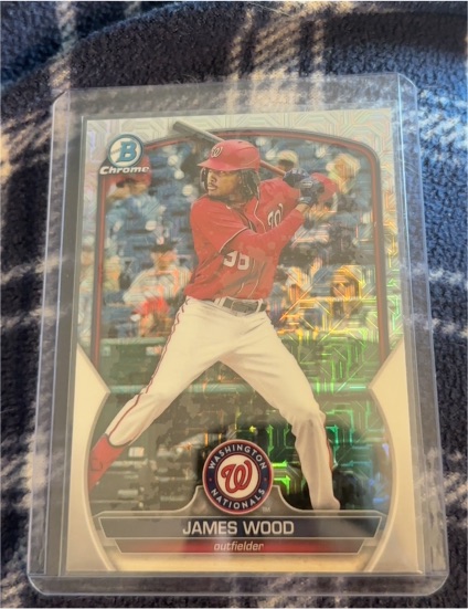 2023 Bowman Chrome Prospects #BCP-224 James Wood — front