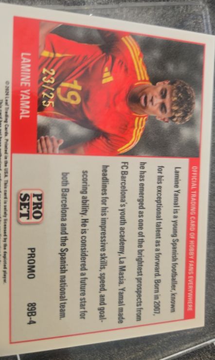 2023 Pro Set Promo #898-4 Lamine Yamal — front