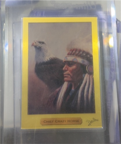1991 PM Cards #E0901 Chief Crazy Horse Gold Sioux Indian Tribe — front