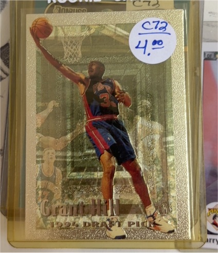 1995 Topps Embossed Silver #103 Grant Hill — front