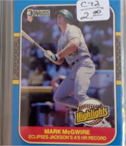 1987 Donruss Highlights #46 Mark McGwire — front