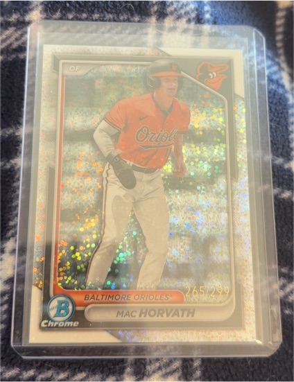 2024 Bowman Chrome #BCP-6 Mac Horvath — front
