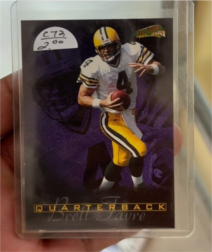 1997 Score Board #194 Brett Favre — front