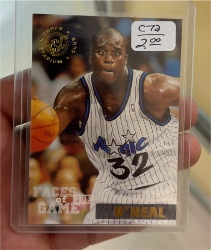 1994-95 Topps Stadium Club #355 Shaquille O'Neal Faces of the Game — front
