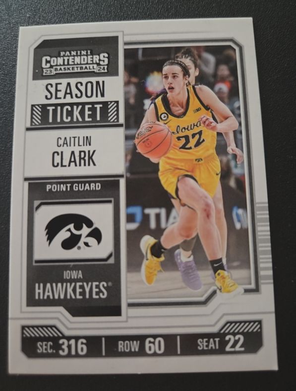 2024 Panini Caitlin Clark Collection Contenders Season Ticket #CC2 Caitlin Clark — front