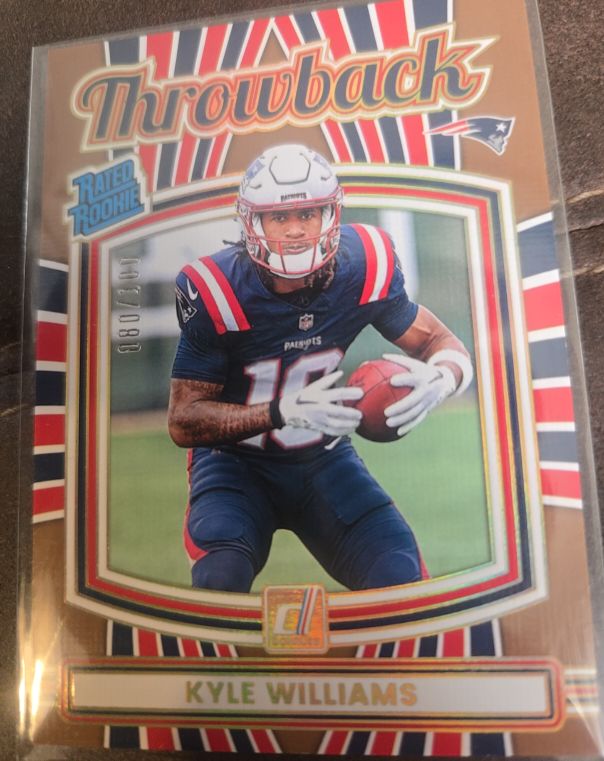 2025 Panini Donruss #48 Kyle Williams Rated Rookie Throwback — front