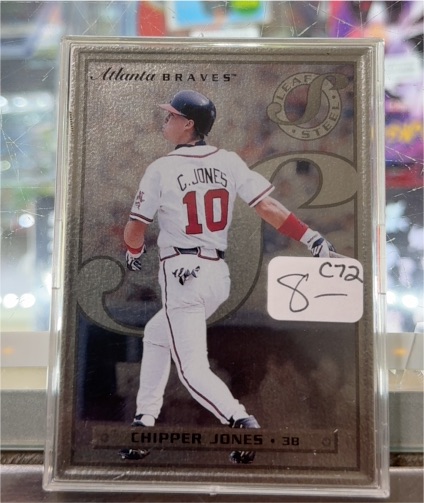 1996 Leaf Steel #33 Chipper Jones — front