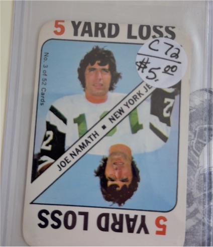 1971 Topps Game Card #3 Joe Namath — front