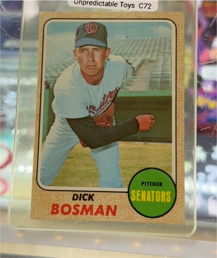 1968 Topps #442 Dick Bosman — front
