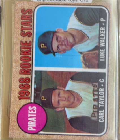 1968 Topps #559 Pirates 1968 Rookie Stars (Carl Taylor / Luke Walker) — front
