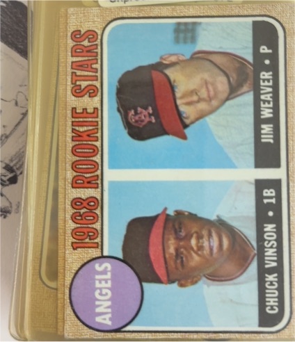 1968 Topps #328 Chuck Vinson/Jim Weaver Rookie Stars — front