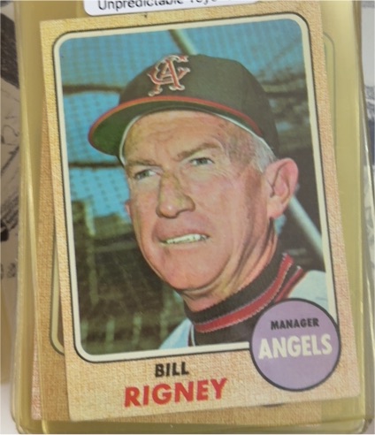 1968 Topps #416 Bill Rigney — front