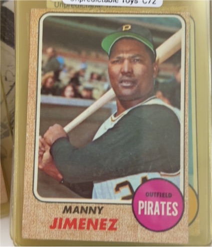 1968 Topps #538 Manny Jimenez — front