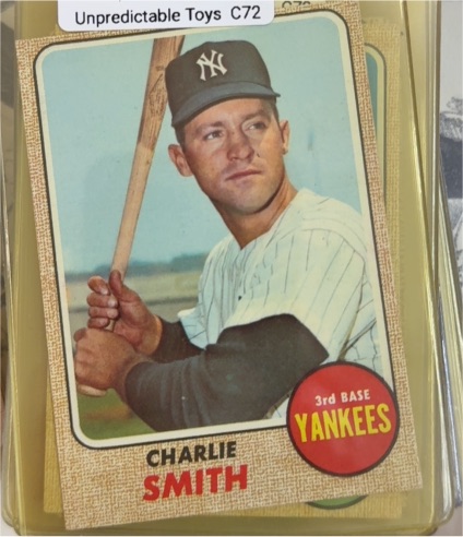 1968 Topps #596 Charlie Smith — front
