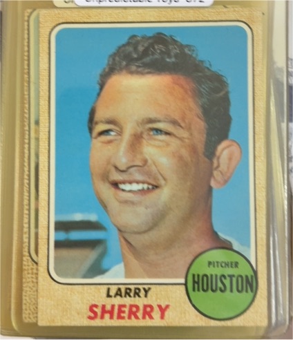 1968 Topps #468 Larry Sherry — front