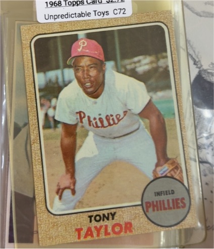 1968 Topps #327 Tony Taylor — front