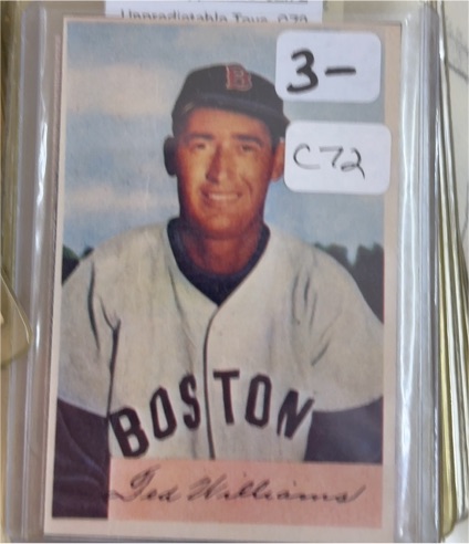 1954 Bowman #66 Ted Williams — front