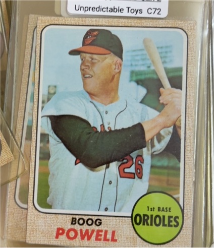 1968 Topps #381 Boog Powell — front