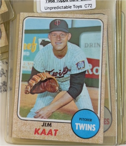1968 Topps #450 Jim Kaat — front
