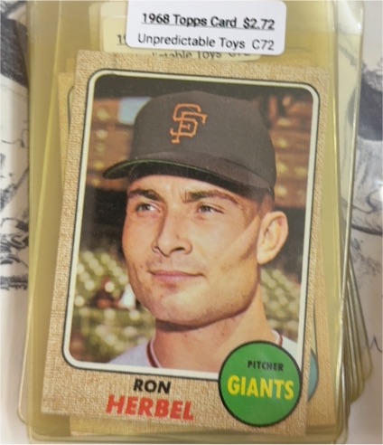 1968 Topps #333 Ron Herbel — front